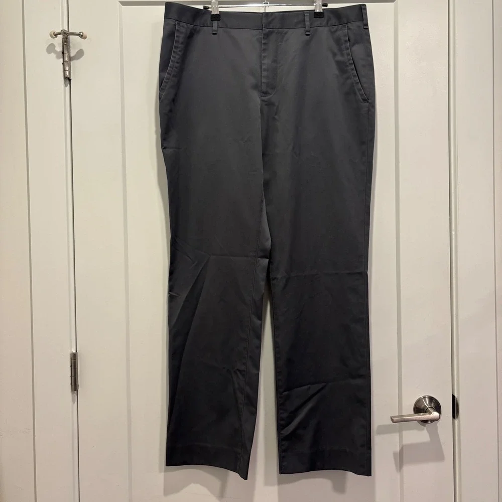 Bonobos Friday Straight Fit Cotton Chino Pants Mens 36x36 Grey